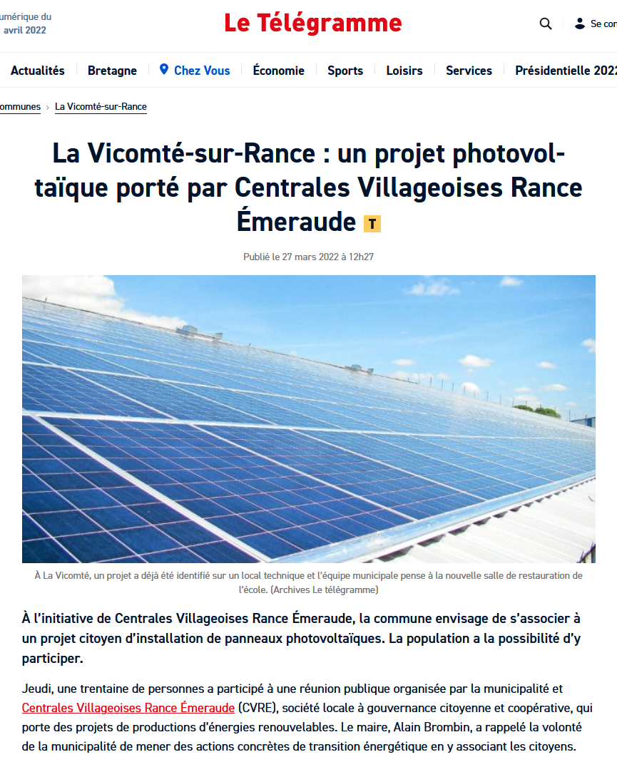 Article Télégramme